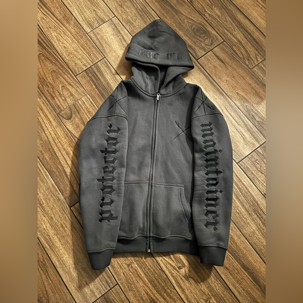 Grey Graphic Hoodie